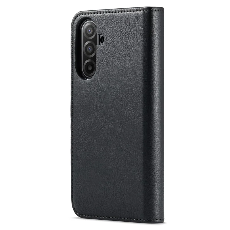 Funda de teléfono DG.MING para Samsung Galaxy A17 5G / 4G, cubierta de piel desmontable y dividida - Negro