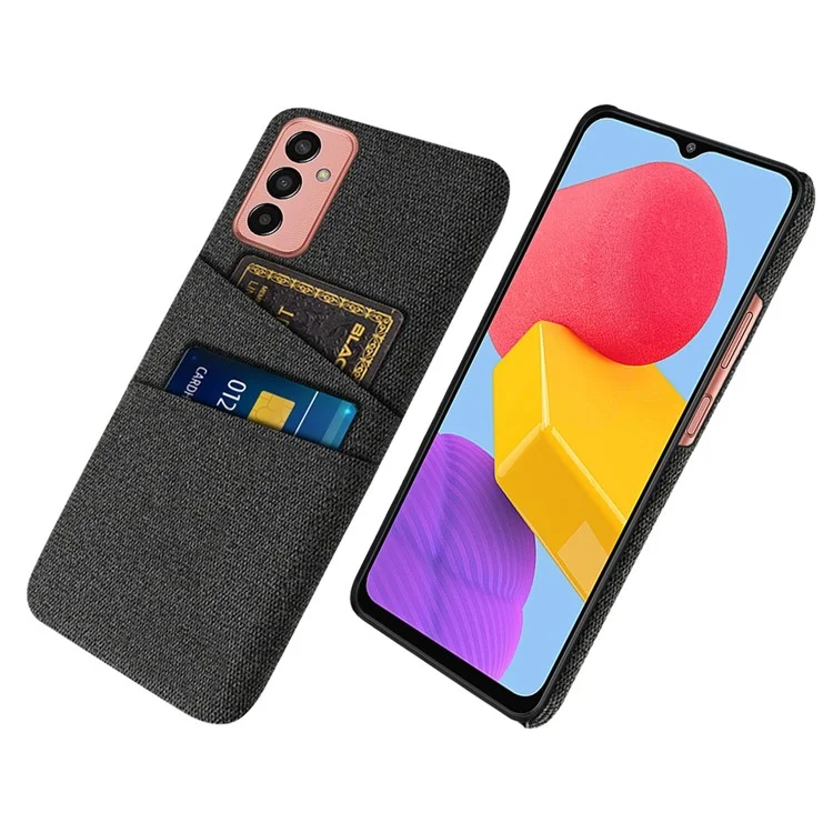 Pour Samsung Galaxy M13 4G Texture Texture Tempre Téléphone Prévenir Falle Prévenir Dual Cardes Sost - le Noir