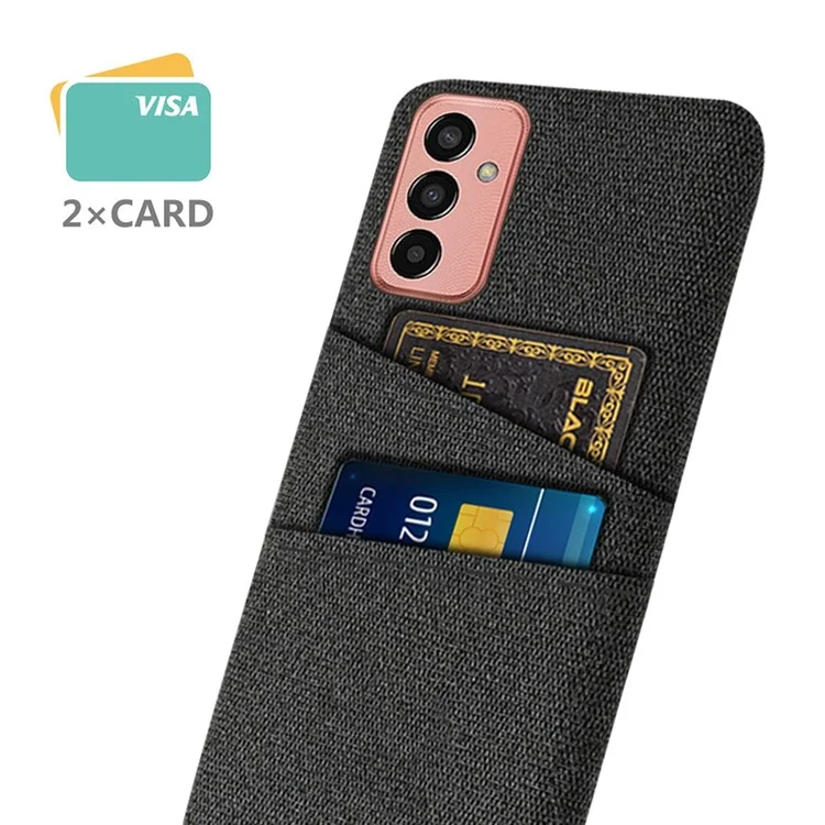 Pour Samsung Galaxy M13 4G Texture Texture Tempre Téléphone Prévenir Falle Prévenir Dual Cardes Sost - le Noir