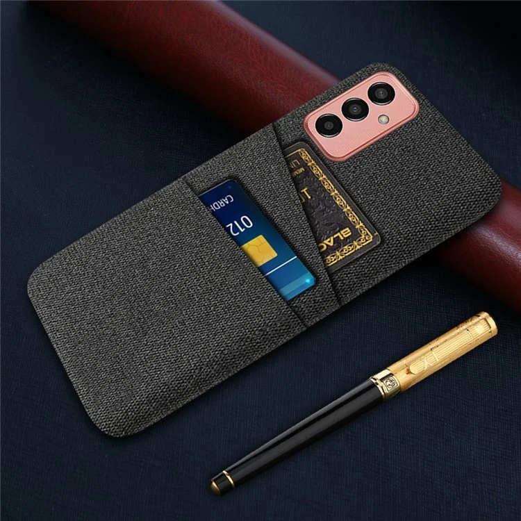 Pour Samsung Galaxy M13 4G Texture Texture Tempre Téléphone Prévenir Falle Prévenir Dual Cardes Sost - le Noir