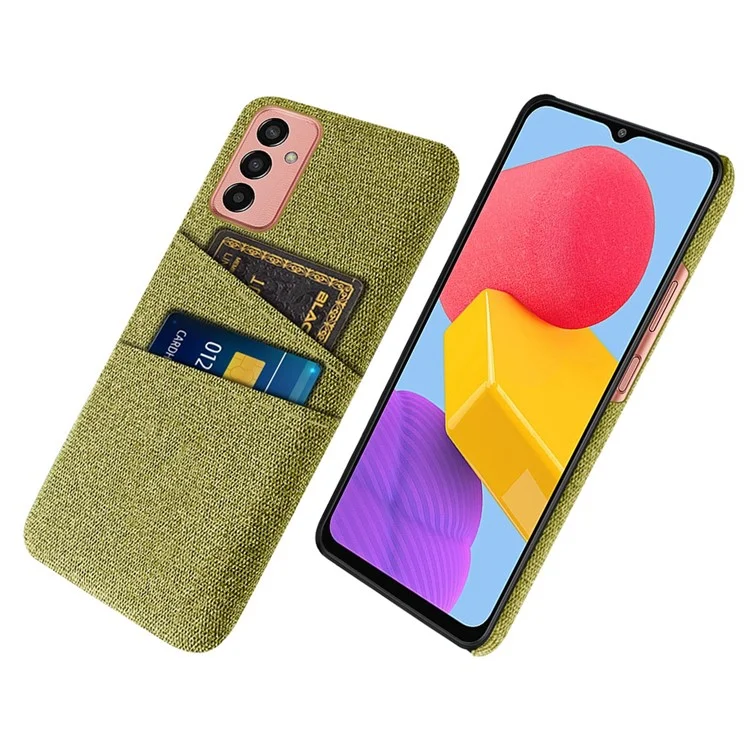 Para Samsung Galaxy M13 4G Textura Textura Case Prevenção de Prevenção do Carto do Carto PC Tapa de Proteção - Amarelo