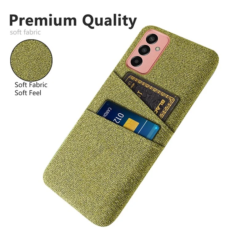 Para Samsung Galaxy M13 4G Textura Textura Case Prevenção de Prevenção do Carto do Carto PC Tapa de Proteção - Amarelo