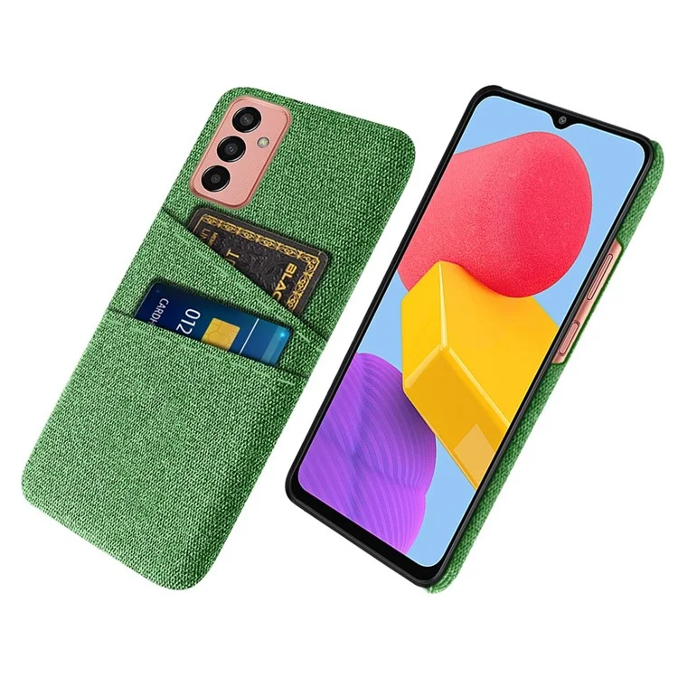 Pour Samsung Galaxy M13 4G Texture Texture Tempre Téléphone Prévenir Falle Prévenir Dual Cardes Sost - Vert