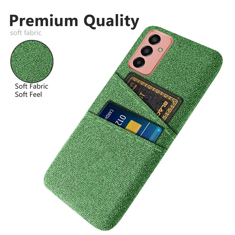 Pour Samsung Galaxy M13 4G Texture Texture Tempre Téléphone Prévenir Falle Prévenir Dual Cardes Sost - Vert