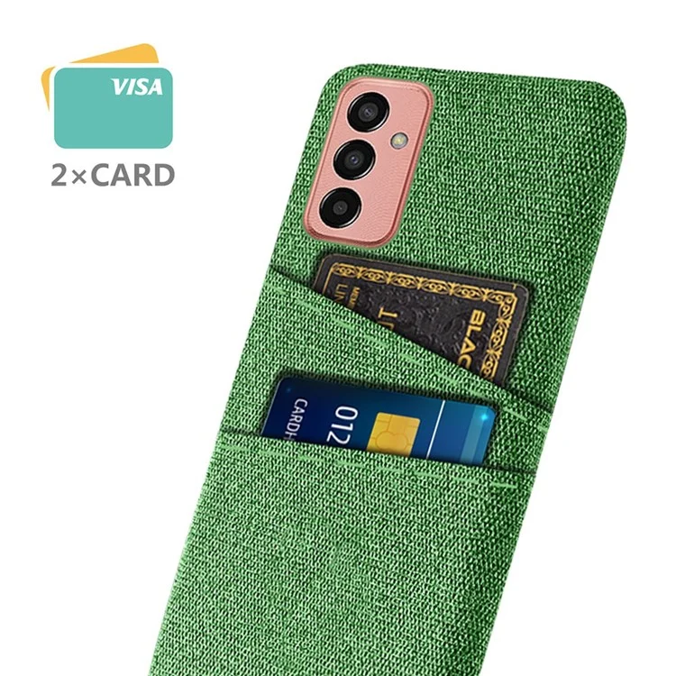 Pour Samsung Galaxy M13 4G Texture Texture Tempre Téléphone Prévenir Falle Prévenir Dual Cardes Sost - Vert