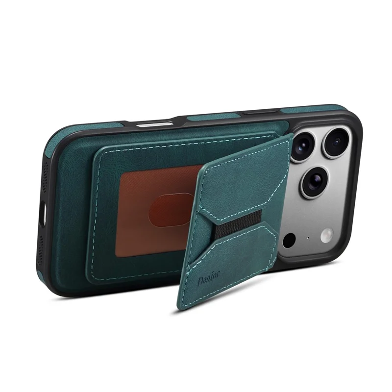 DENIOR D17 Funda para iPhone 17 Pro Compatible con MagSafe Bolsa para Tarjetas Funda de Teléfono - Azul