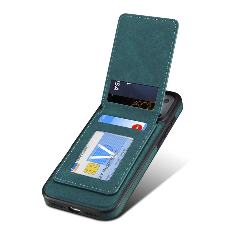 DENIOR D17 Funda para iPhone 17 Pro Compatible con MagSafe Bolsa para Tarjetas Funda de Teléfono - Azul