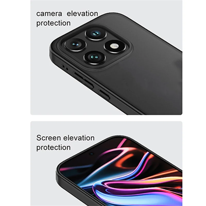 For Xiaomi 17 Case Airbag Anti Drop TPU PC Phone Back Cover - Matte Black