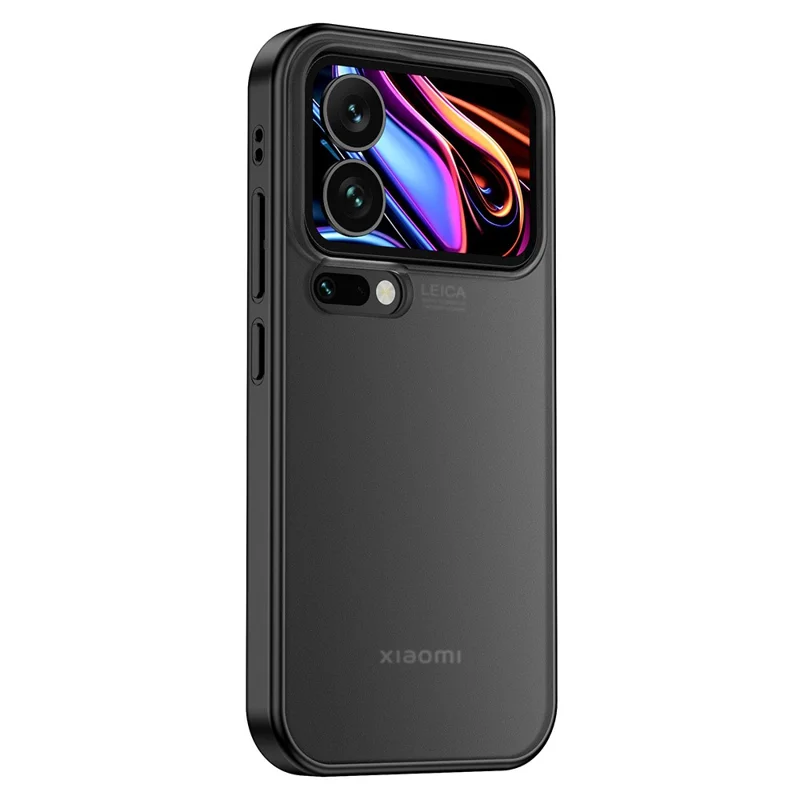 For Xiaomi 17 Pro Max Case Airbag Anti Drop TPU PC Phone Back Cover - Matte Black