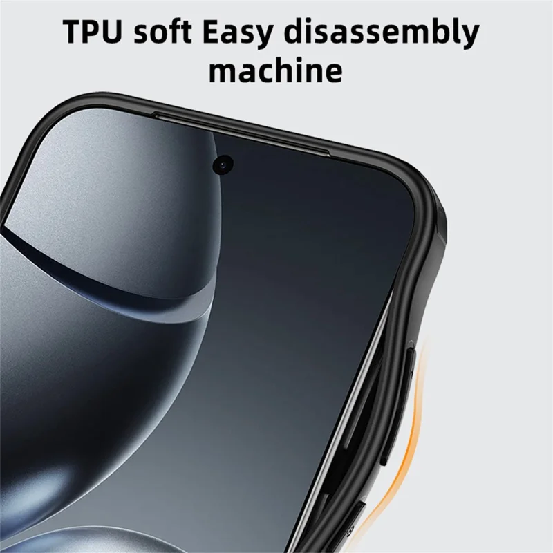 For Xiaomi 15T Case Airbag Anti Drop TPU PC Phone Back Cover - Matte Black