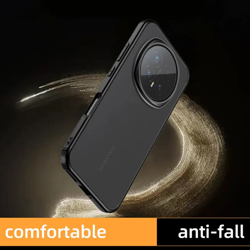 For Honor Magic8 Pro 5G Case Airbag Anti Drop TPU PC Phone Back Cover - Matte Black