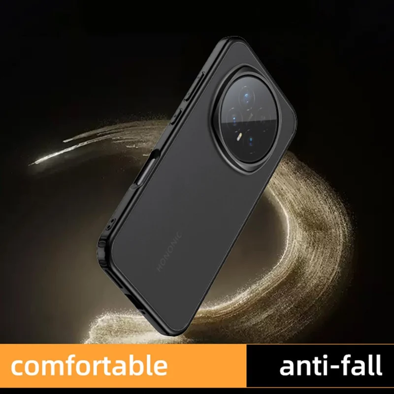 For Honor Magic8 5G Case Airbag Anti Drop TPU PC Phone Back Cover - Matte Black