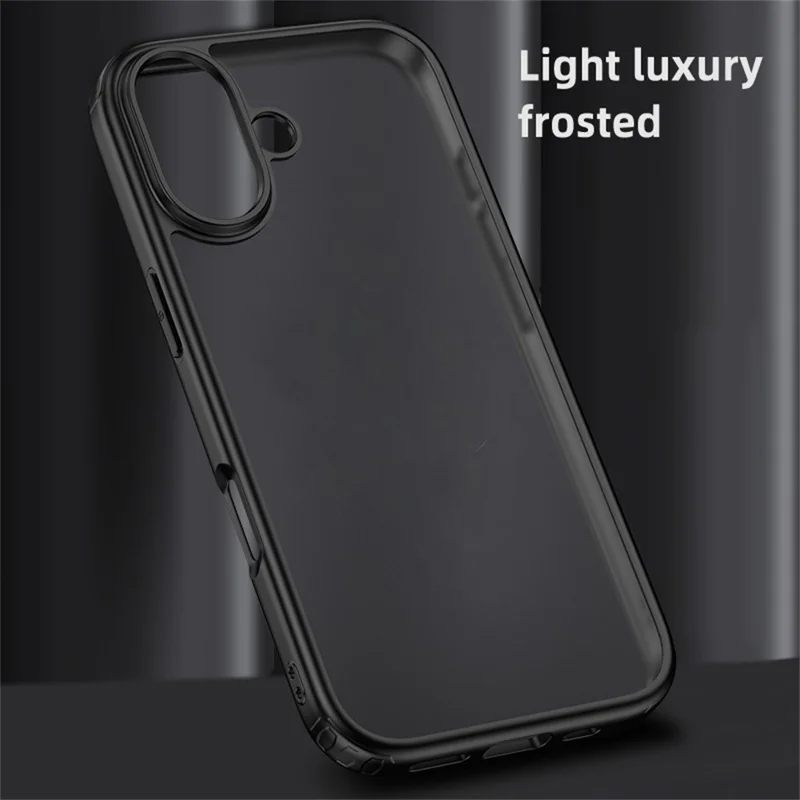 For iPhone 17 Case Airbag Anti Drop TPU PC Phone Back Cover - Matte Black