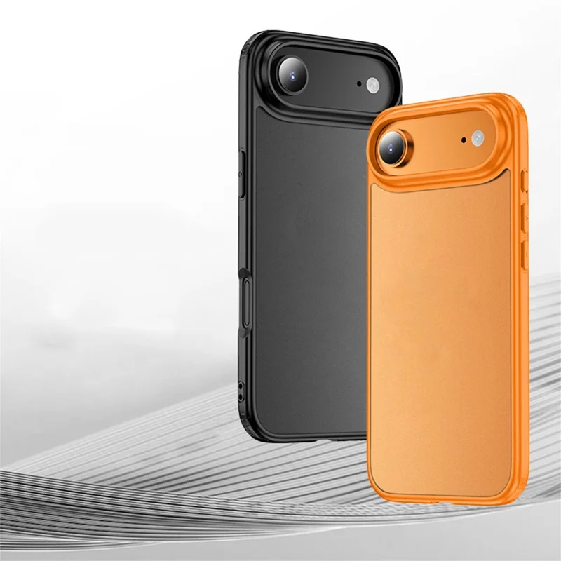 For iPhone Air Case Airbag Anti Drop TPU PC Phone Back Cover - Matte Black