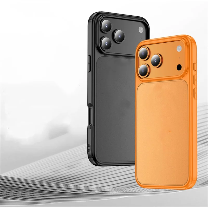 For iPhone 17 Pro Max Case Airbag Anti Drop TPU PC Phone Back Cover - Orange