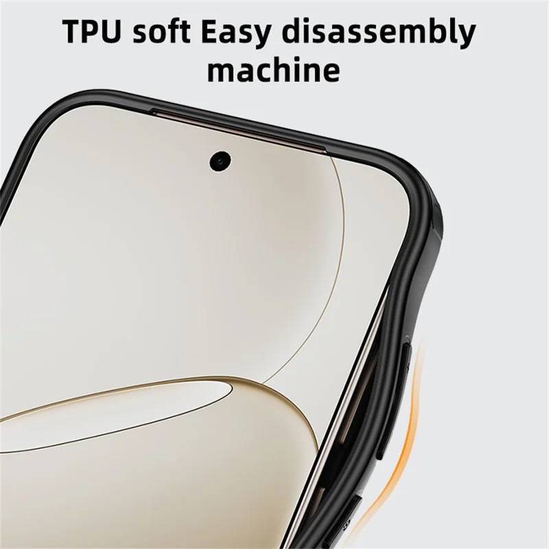 For OnePlus 15 5G Case Airbag Anti Drop TPU PC Phone Back Cover - Matte Black