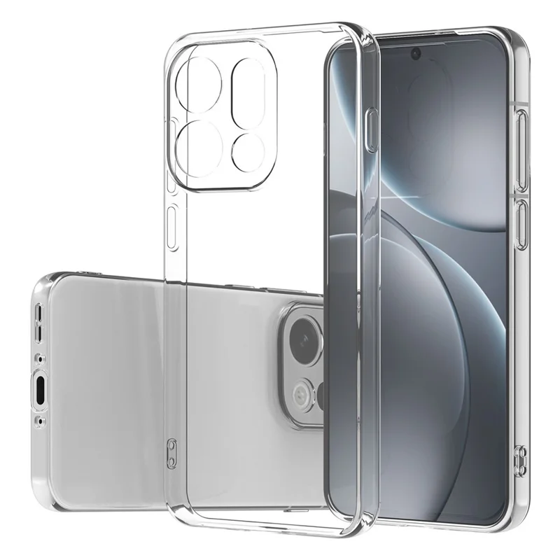 Étui de protection arrière ultra-mince flexible TPU transparent pour Oppo Find X9 5G