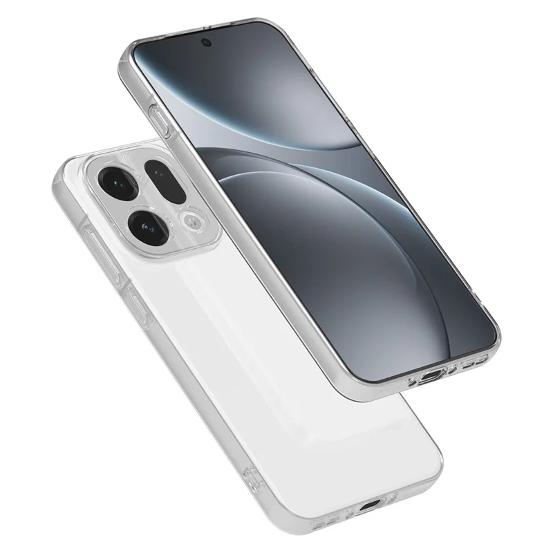 Étui de protection arrière ultra-mince flexible TPU transparent pour Oppo Find X9 5G