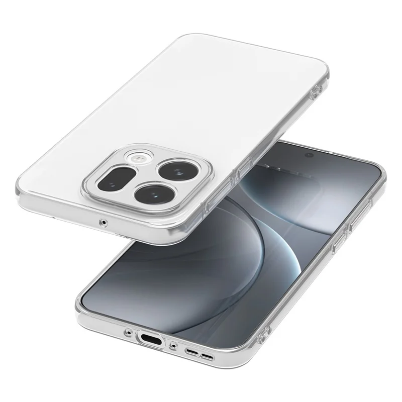 Étui de protection arrière ultra-mince flexible TPU transparent pour Oppo Find X9 5G