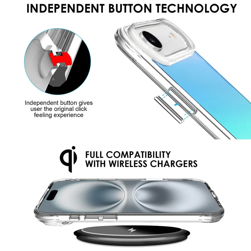 Массовая закупка для iPhone Air Case Electroplated TPU + PC Protective Cover - Синий