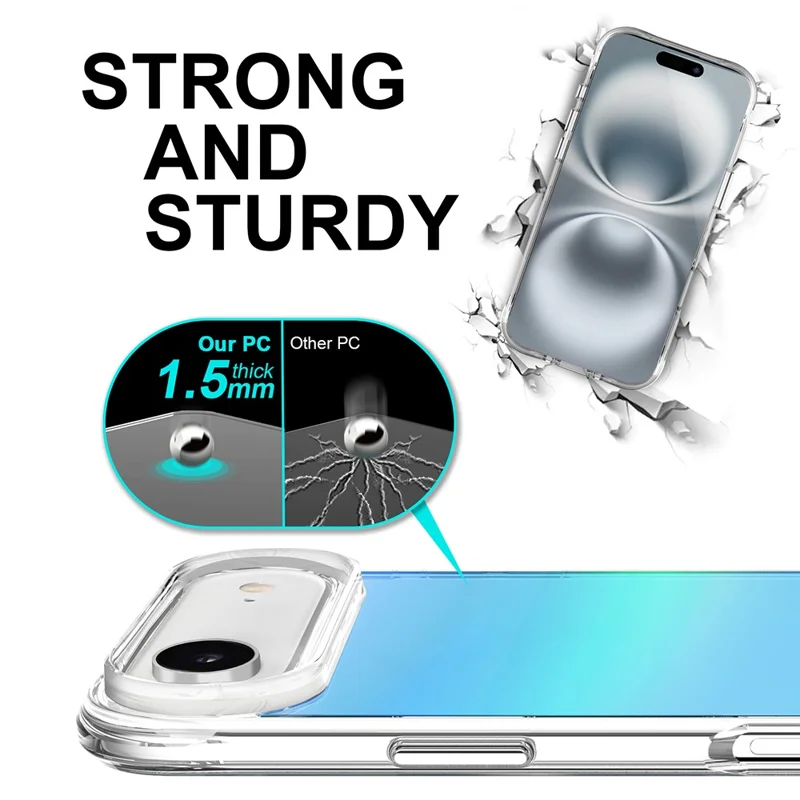 Массовая закупка для iPhone Air Case Electroplated TPU + PC Protective Cover - Синий