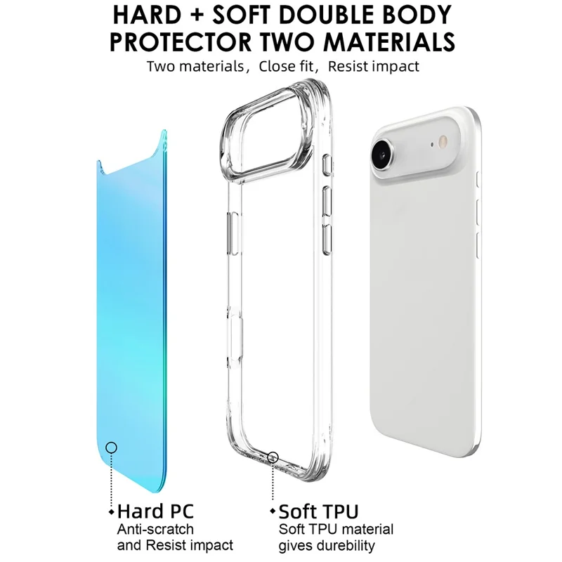 Массовая закупка для iPhone Air Case Electroplated TPU + PC Protective Cover - Синий