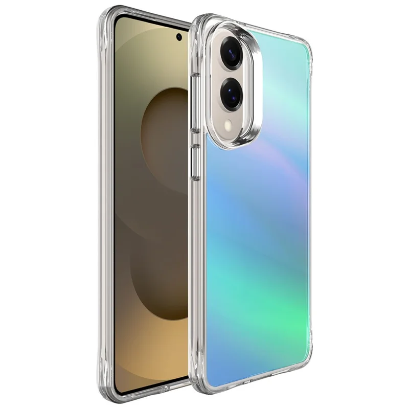 Compra al por mayor de la funda protectora Samsung Galaxy S25 Edge, de TPU electrochapado + PC - Azul