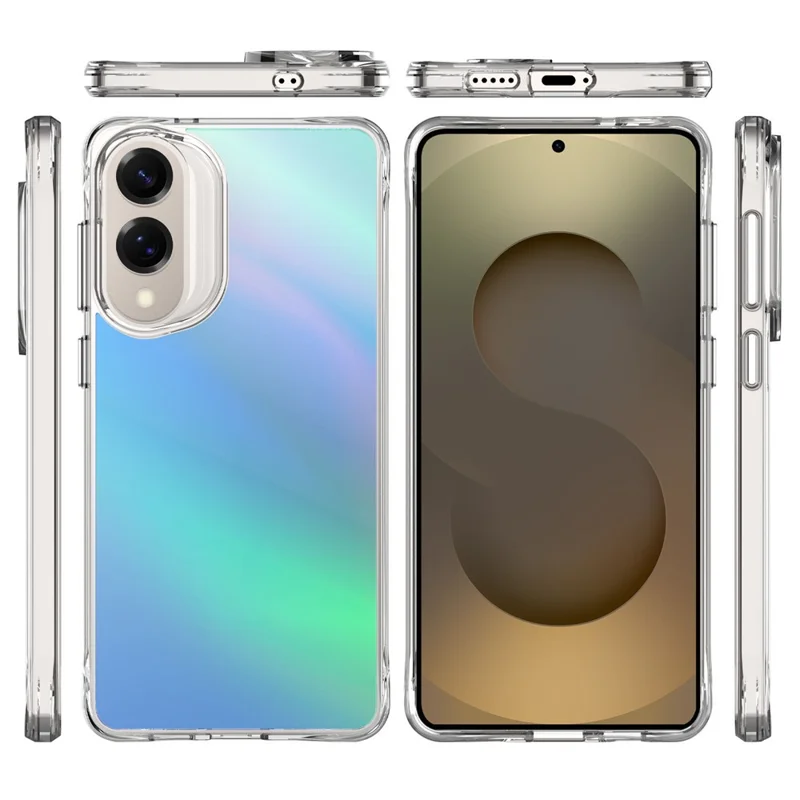 Compra al por mayor de la funda protectora Samsung Galaxy S25 Edge, de TPU electrochapado + PC - Azul