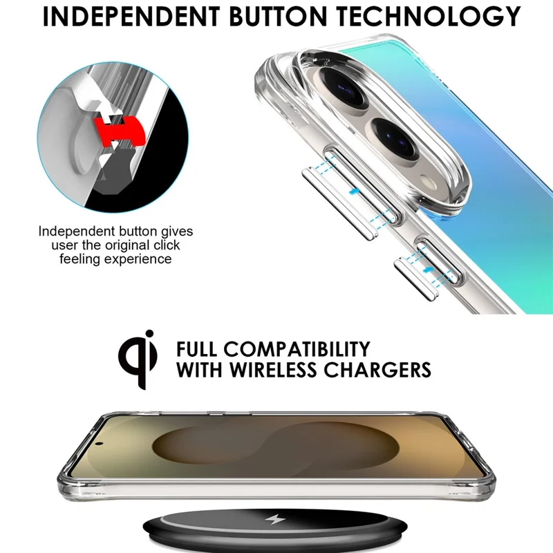 Compra al por mayor de la funda protectora Samsung Galaxy S25 Edge, de TPU electrochapado + PC - Azul