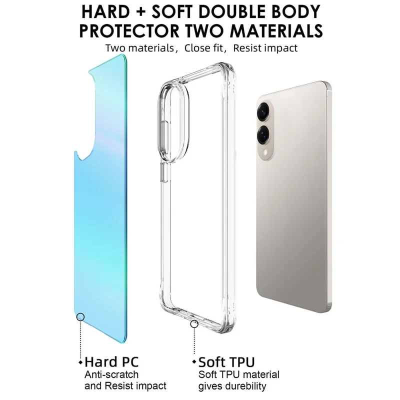 Compra al por mayor de la funda protectora Samsung Galaxy S25 Edge, de TPU electrochapado + PC - Azul