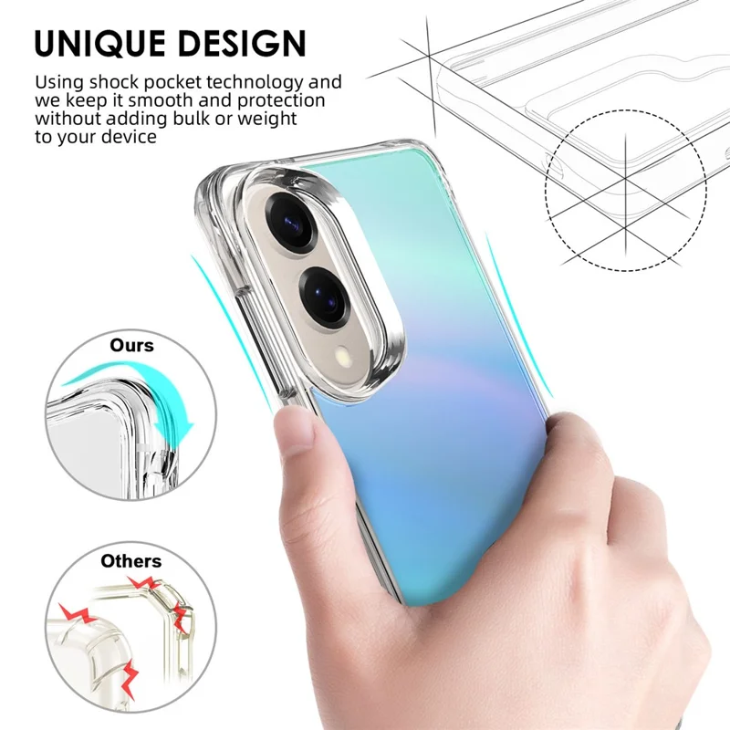 Compra al por mayor de la funda protectora Samsung Galaxy S25 Edge, de TPU electrochapado + PC - Azul