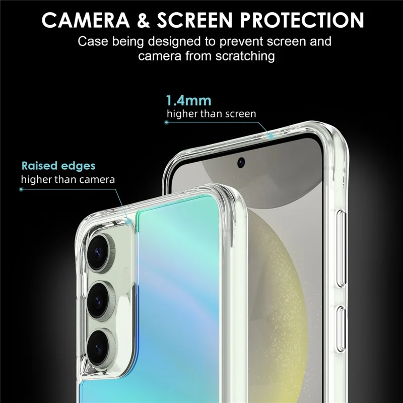 Groothandel voor Samsung Galaxy S25 FE hoesje Geëlokteer TPU + PC beschermlaag - Blauw