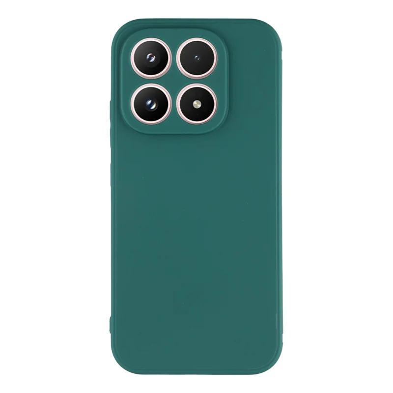For Xiaomi 17 Case Precise Cutouts Straight Edge TPU Shockproof Phone Cover - Army Green