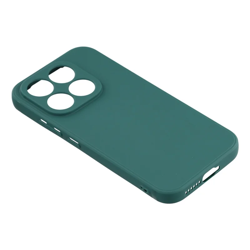 For Xiaomi 17 Case Precise Cutouts Straight Edge TPU Shockproof Phone Cover - Army Green