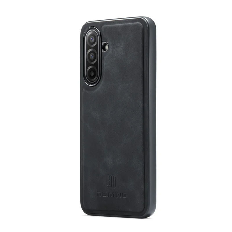 DG.MING M2 Série para Samsung Galaxy A17 5G / 4G Capa Telefone Cobertura Carteira Destacável PU + PC + TPU - Preto