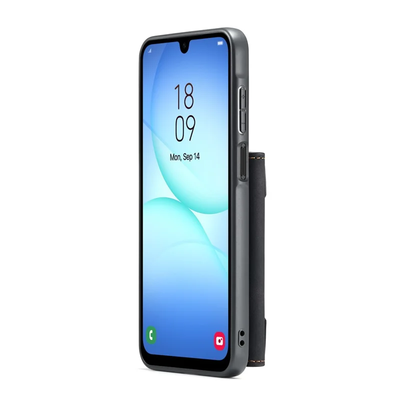 DG.MING M2 Série para Samsung Galaxy A17 5G / 4G Capa Telefone Cobertura Carteira Destacável PU + PC + TPU - Preto