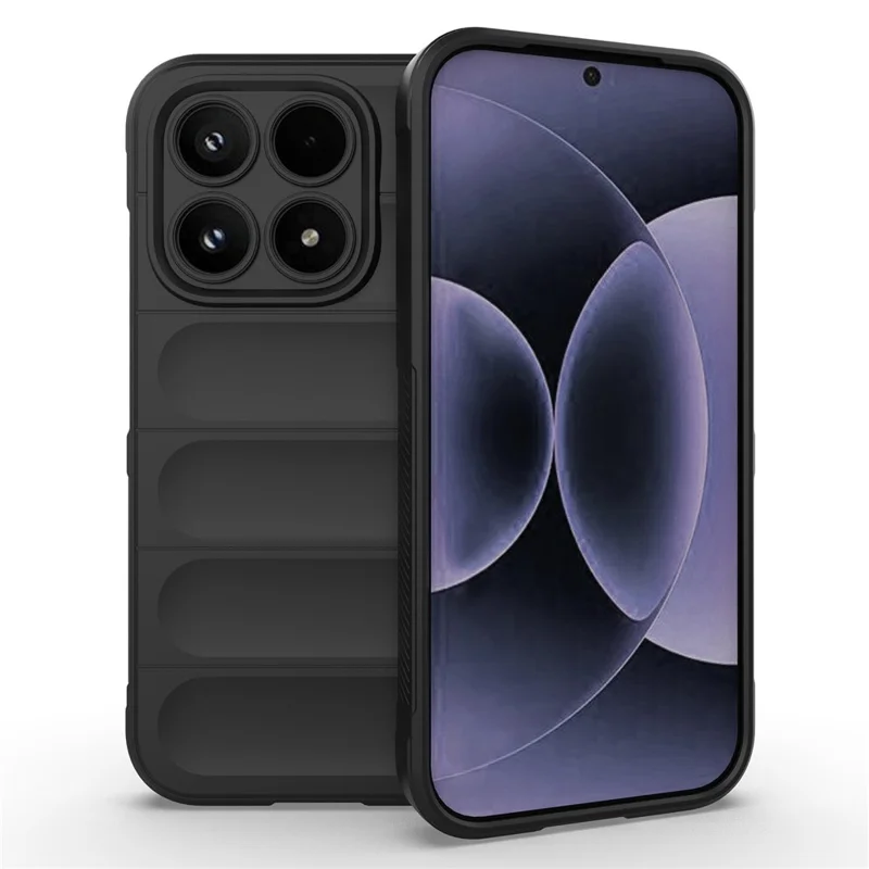 Obudowa na Xiaomi 17, odporna na upadki, miękka obudowa TPU, odporna na uszkodzenia, tylna pokrywa - Czarny