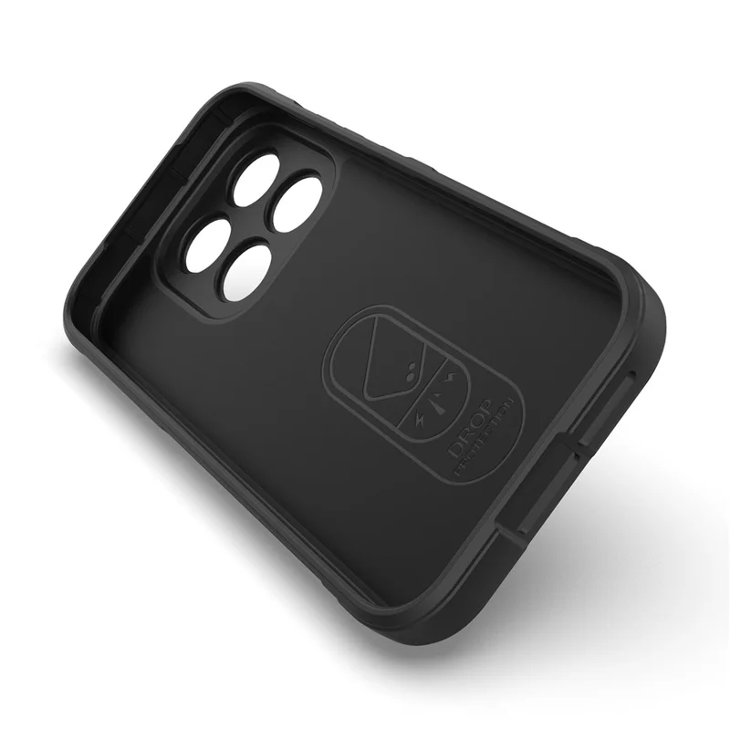 Obudowa na Xiaomi 17, odporna na upadki, miękka obudowa TPU, odporna na uszkodzenia, tylna pokrywa - Czarny