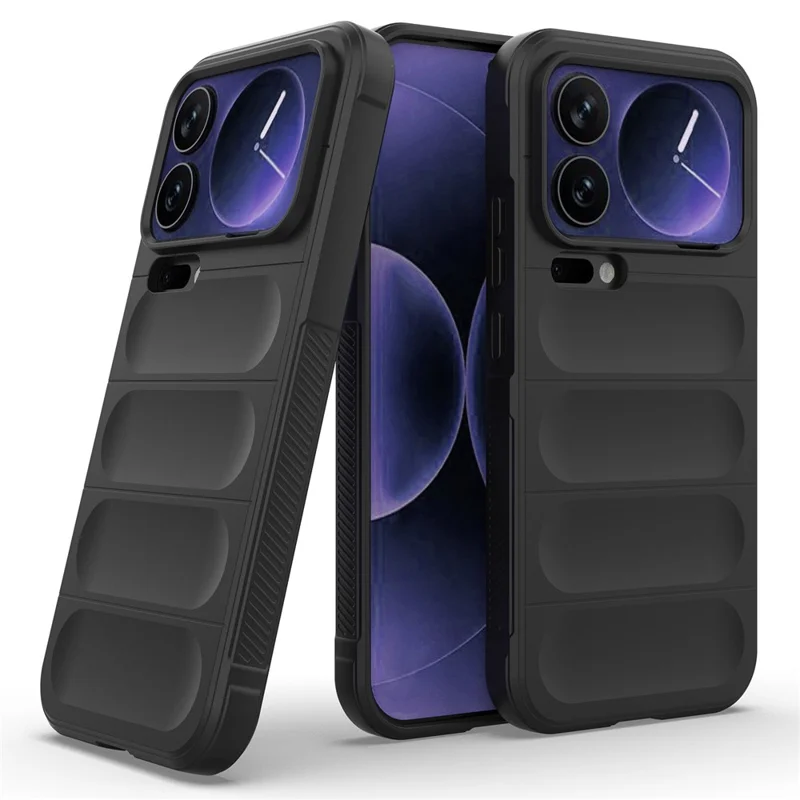 For Xiaomi 17 Pro Max Case Anti-Drop Soft TPU Rugged Phone Back Cover - Black