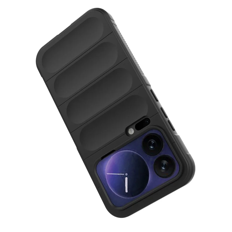 For Xiaomi 17 Pro Max Case Anti-Drop Soft TPU Rugged Phone Back Cover - Black