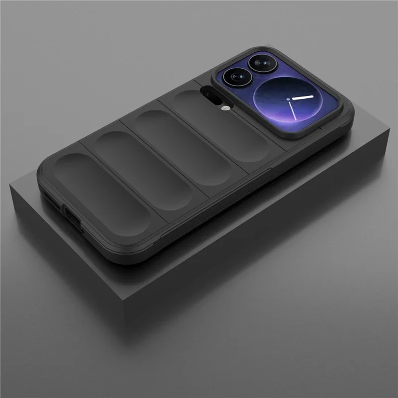 For Xiaomi 17 Pro Max Case Anti-Drop Soft TPU Rugged Phone Back Cover - Black