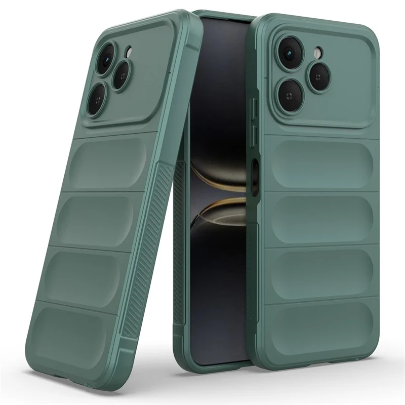 Étui TECNO Spark 40 4G Anti-Drop Soft TPU Rugged Coque de téléphone - Vert
