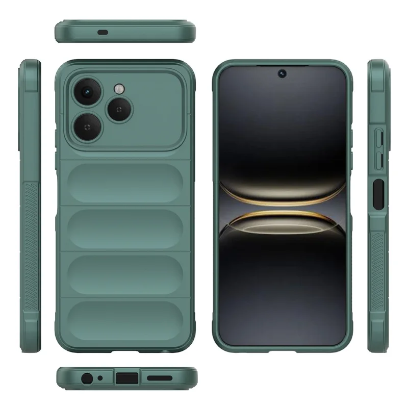 Étui TECNO Spark 40 4G Anti-Drop Soft TPU Rugged Coque de téléphone - Vert