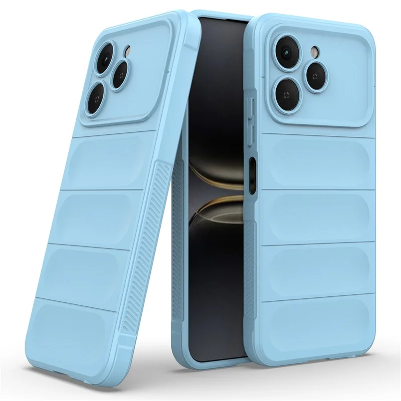 Étui TECNO Spark 40 4G Anti-Drop Soft TPU Rugged Housse de protection arrière - Bleu bébé