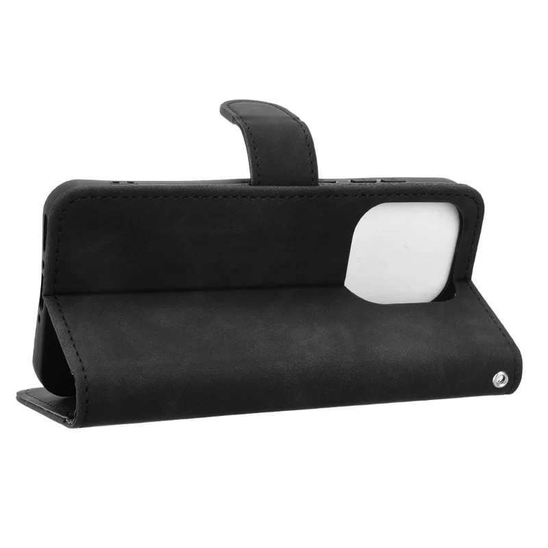 Futera skórzana na Oppo Find X9 5G, miękka powłoka przypominająca dotyk skóry, antywypadkowa, z portfelem, typu flip - Czarny