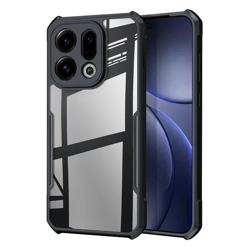 Funda XUNDD para Oppo Find X9 5G Anticaídas TPU + Acrílico Transparente Cubierta Trasera del Teléfono