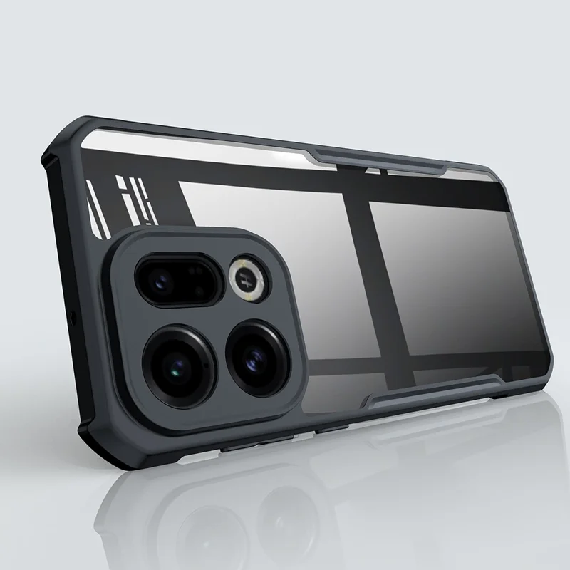 Funda XUNDD para Oppo Find X9 5G Anticaídas TPU + Acrílico Transparente Cubierta Trasera del Teléfono