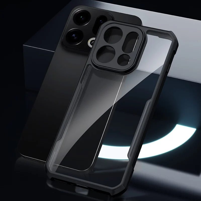 Funda XUNDD para Oppo Find X9 5G Anticaídas TPU + Acrílico Transparente Cubierta Trasera del Teléfono