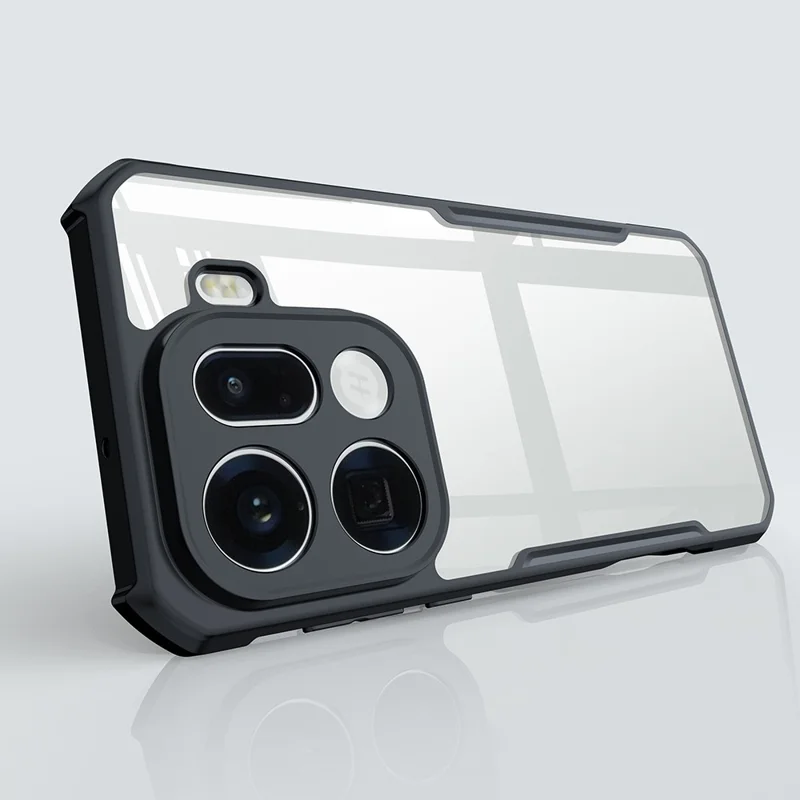 XUNDD Para Oppo Find X9 Pro 5G Funda Resistente a Golpes TPU + Cubierta Trasera Acrílica Transparente