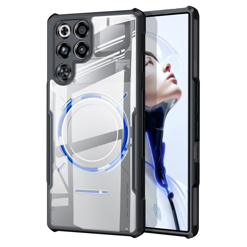 XUNDD Para ZTE nubia RedMagic 11 Pro 5G / RedMagic 11 Pro+ 5G Funda Resistente a Golpes TPU + Cubierta Trasera Transparente de Acrílico